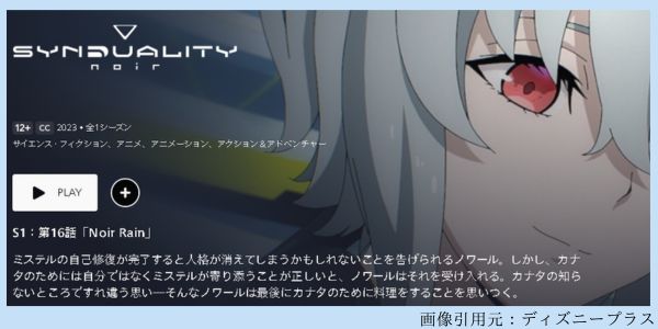 アニメ SYNDUALITY Noir（シンデュアリティノワール） 第2クール 16話 動画配信