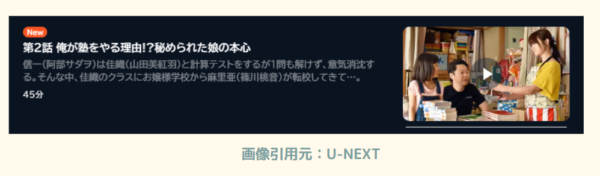 ドラマ下剋上受験　U-NEXT　無料動画配信