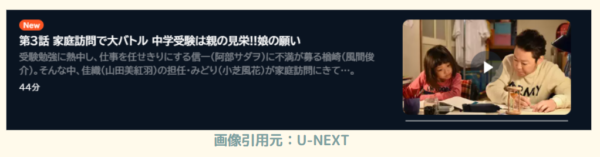 ドラマ下剋上受験　U-NEXT　無料動画配信