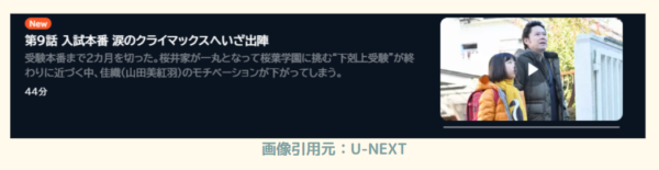 ドラマ下剋上受験　U-NEXT　無料動画配信