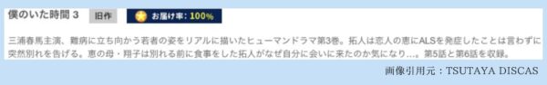 TSUTAYA DISCAS ドラマ 僕のいた時間 無料配信動画 DVDレンタル