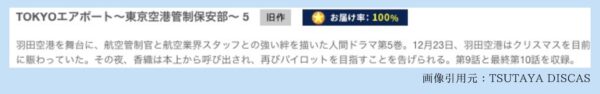 TSUTAYA DISCAS ドラマ TOKYOエアポート〜東京空港管制保安部〜 無料配信動画 DVDレンタル