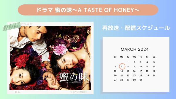  ドラマ 蜜の味〜A Taste Of Honey〜 TSUTAYA DISCAS 配信・再放送スケジュール無料視聴