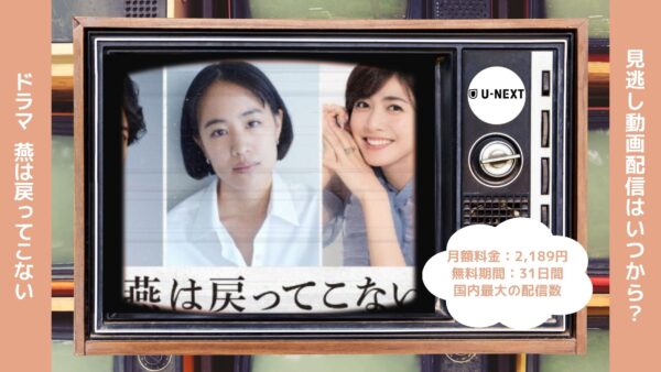 ドラマ 燕は戻ってこない U-NEXT 無料視聴