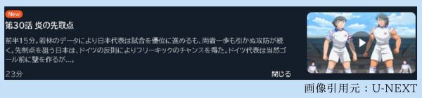 アニメ キャプテン翼シーズン2 ジュニアユース編（2期） 30話 動画無料配信