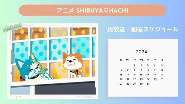 アニメSHIBUYA♡HACHI（シブヤラブハチ）配信・再放送スケジュール無料視聴