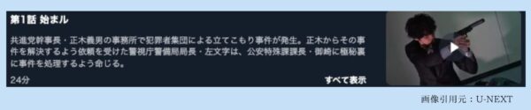 ドラマコードネームミラージュ U-NEXT 無料視聴