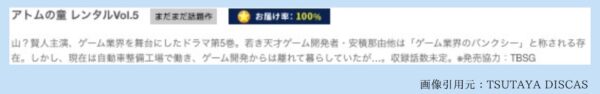 ドラマアトムの童 TSUTAYA DISCAS 無料視聴