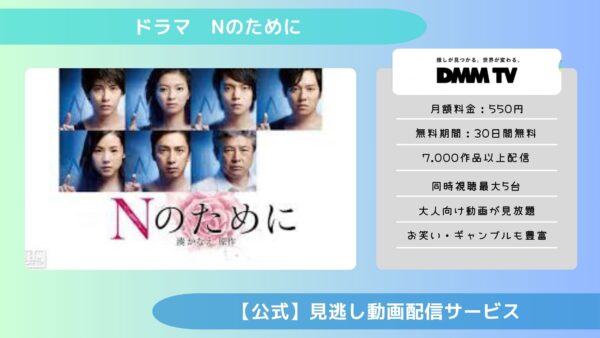 ドラマNのために配信DMMTV無料視聴