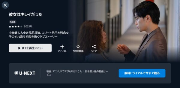 ドラマ彼女はキレイだった配信U-NEXT無料視聴