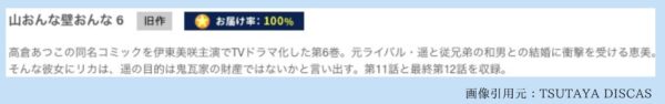 ドラマ山おんな壁おんな TSUTAYA DISCAS 無料視聴