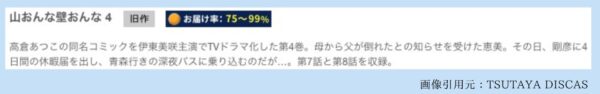 ドラマ山おんな壁おんな TSUTAYA DISCAS 無料視聴