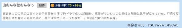 ドラマ山おんな壁おんな TSUTAYA DISCAS 無料視聴