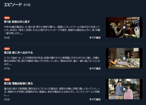 ドラマ 0.5の男 無料動画配信