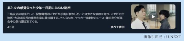 ドラマアンメット2話U-NEXT無料視聴